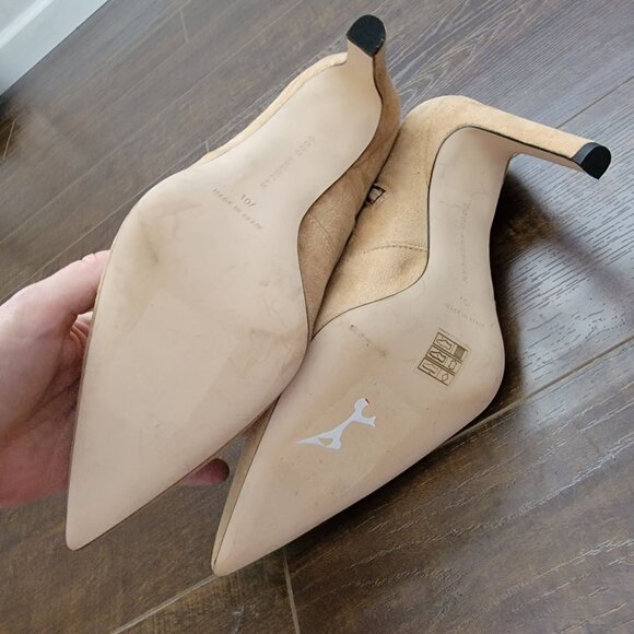 NEW Good American The Icon Stiletto Sock Boots Womens 10.5 Faux Suede Chic - Picture 8 of 9